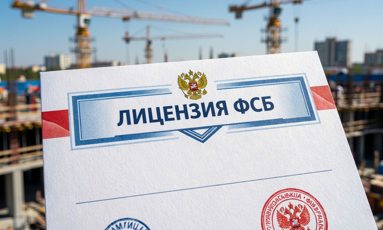 Пример лицензии ФСБ на осуществление строительной деятельности